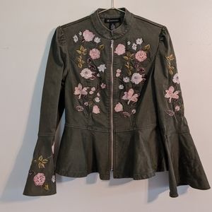 INC BELL SLEEVE EMBROIDERED JACKET